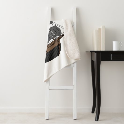 Abbildung des Cartoon von Piratenschiffen Sherpadecke (Beispiel)