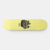 Abbildung des Cartoon von Piratenschiffen Skateboard (Horizontal)