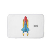 Abbildung des Cartoon von Raketenschiffen Badematte (Vorderseite)
