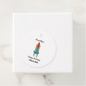 Abbildung des Cartoon von Raketenschiffen Geschenkanhänger (Beispiel)