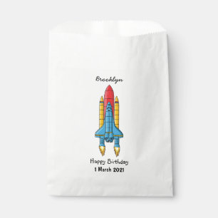 Abbildung des Cartoon von Raketenschiffen Geschenktütchen