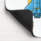 Abbildung des Cartoon von Raketenschiffen Mousepad (Ecke)