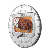 Abbildung des Cartoon von Roasttruthühnern Dartscheibe (Vorderseite rechts)