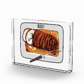 Abbildung des Cartoon von Roasttruthühnern Fotoblock (Rechts)