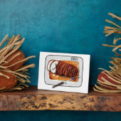 Abbildung des Cartoon von Roasttruthühnern Fotoplatte (Seite)