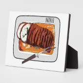 Abbildung des Cartoon von Roasttruthühnern Fotoplatte (Seite)