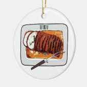 Abbildung des Cartoon von Roasttruthühnern Keramik Ornament (Links)