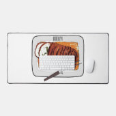 Abbildung des Cartoon von Roasttruthühnern Schreibtischunterlage (Tastatur & Maus)