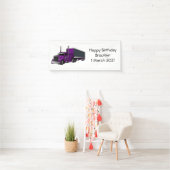 Abbildung des Cartoon von Sattelanhängern Banner (Insitu)