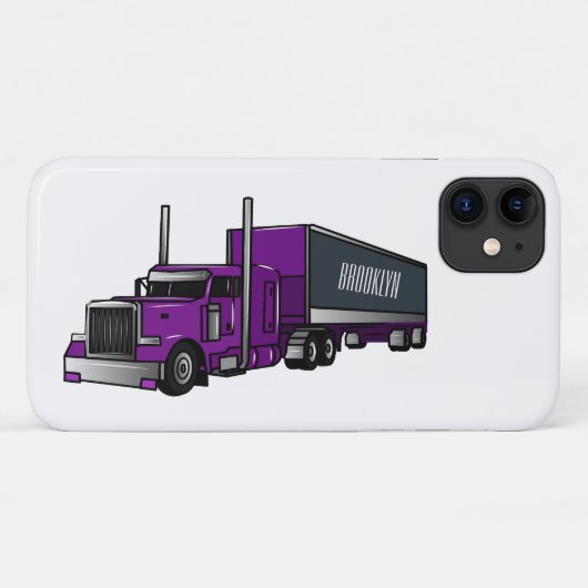 Abbildung des Cartoon von Sattelanhängern Case-Mate iPhone Hülle (Rückseite (Horizontal))