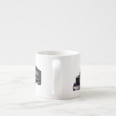 Abbildung des Cartoon von Sattelanhängern Espressotasse (Rückseite)