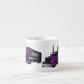 Abbildung des Cartoon von Sattelanhängern Espressotasse (Vorderseite)