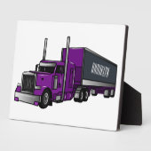 Abbildung des Cartoon von Sattelanhängern Fotoplatte (Seite)