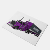 Abbildung des Cartoon von Sattelanhängern Fußmatte (Schrägansicht)