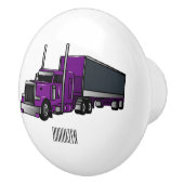 Abbildung des Cartoon von Sattelanhängern Keramikknauf (Rechts)