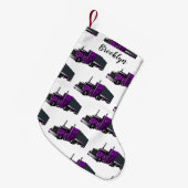 Abbildung des Cartoon von Sattelanhängern Kleiner Weihnachtsstrumpf (Vorderansicht (hängend))