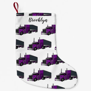 Abbildung des Cartoon von Sattelanhängern Kleiner Weihnachtsstrumpf