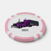 Abbildung des Cartoon von Sattelanhängern Pokerchips (Einzeln)