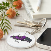 Abbildung des Cartoon von Sattelanhängern Schlüsselanhänger (Vorderseite rechts)