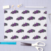 Abbildung des Cartoon von Sattelanhängern Seidenpapier (Handwerk)