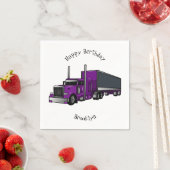 Abbildung des Cartoon von Sattelanhängern Serviette (Beispiel)