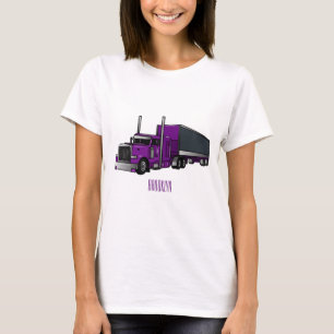 Abbildung des Cartoon von Sattelanhängern T-Shirt