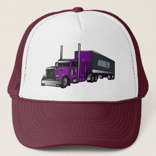Abbildung des Cartoon von Sattelanhängern Truckerkappe