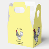 Abbildung des Cartoon von Sebright-Hühnern Geschenkschachtel (Geöffnet)