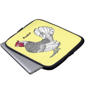 Abbildung des Cartoon von Sebright-Hühnern Laptopschutzhülle
