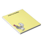 Abbildung des Cartoon von Sebright-Hühnern Notizblock (angewinkelt)