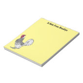 Abbildung des Cartoon von Sebright-Hühnern Notizblock (Rotiert)