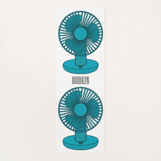 Abbildung des Cartoon Yogamatte (Rückseite)