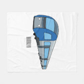 Abbildung des elektrischen Cartoon Fleecedecke (Vorderseite (Horizontal))