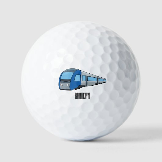Abbildung des elektrischen Cartoon Golfball (Vorderseite)