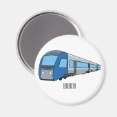 Abbildung des elektrischen Cartoon Magnet (Vorderseite/Rückseite)