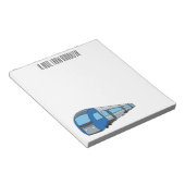 Abbildung des elektrischen Cartoon Notizblock (angewinkelt)