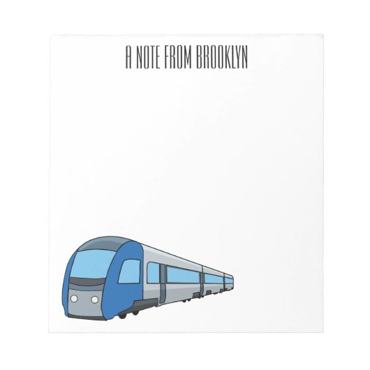 Abbildung des elektrischen Cartoon Notizblock (Vorderseite)