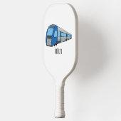 Abbildung des elektrischen Cartoon Pickleball Schläger (Links)