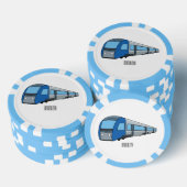 Abbildung des elektrischen Cartoon Pokerchips (Stapel)