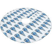 Abbildung des elektrischen Cartoon Polyester Weihnachtsbaumdecke (Schrägansicht)