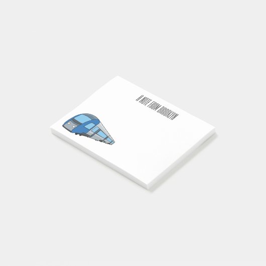 Abbildung des elektrischen Cartoon Post-it Klebezettel (angewinkelt)