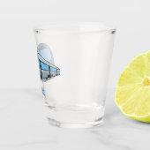 Abbildung des elektrischen Cartoon Schnapsglas (Rechts)