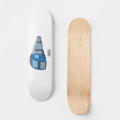 Abbildung des elektrischen Cartoon Skateboard (Vorderseite)