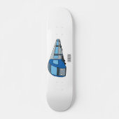 Abbildung des elektrischen Cartoon Skateboard (Vorne)