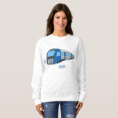 Abbildung des elektrischen Cartoon Sweatshirt (Vorne ganz)
