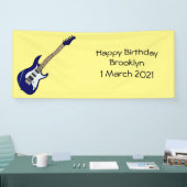 Abbildung des elektrischen Gitarren-Cartoon Banner (Messe)