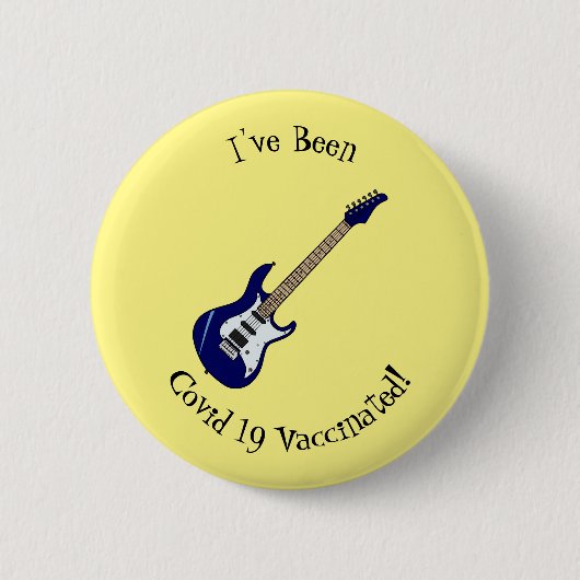Abbildung des elektrischen Gitarren-Cartoon Button (Vorderseite)