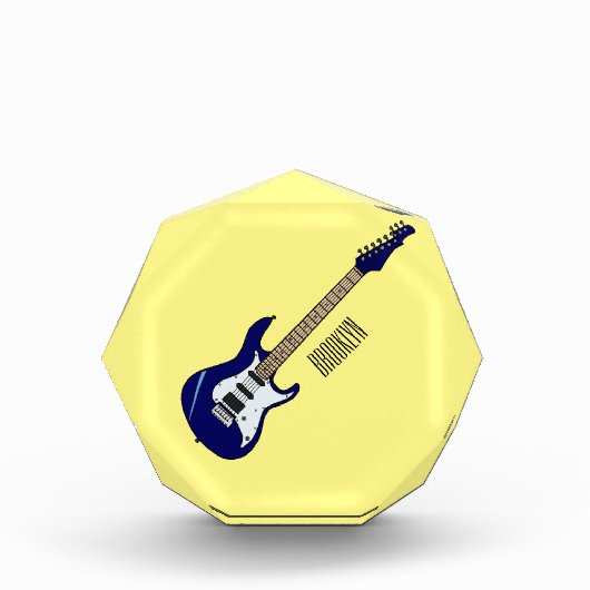 Abbildung des elektrischen Gitarren-Cartoon Fotoblock (Vorderseite)