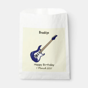 Abbildung des elektrischen Gitarren-Cartoon Geschenktütchen