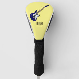 Abbildung des elektrischen Gitarren-Cartoon Golf Headcover